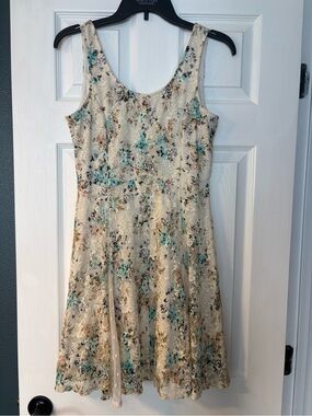 ⭐️5/$15! Disney Cinderella Sleeveless Floral Lace Fit & Flare Dress